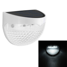 Semi-circular IP55 waterproof solar-powered light-controlled fence light/garden light (white light)