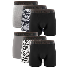 Φυσικά Συναισθήματα Boxer Briefs Ανδρικά Εσώρουχα Πακέτο 6 Μαλακό Βαμβάκι