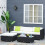 4-seater rattan sofa set with cushions and pillows 4