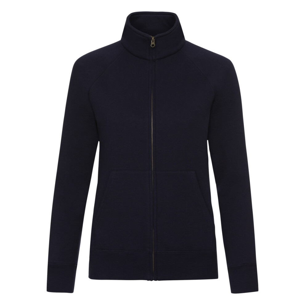 Fruit Of The Loom Women's Mid Navy Premium Lady Fit Sweat Jacket In | Size: 2XL - Image 2