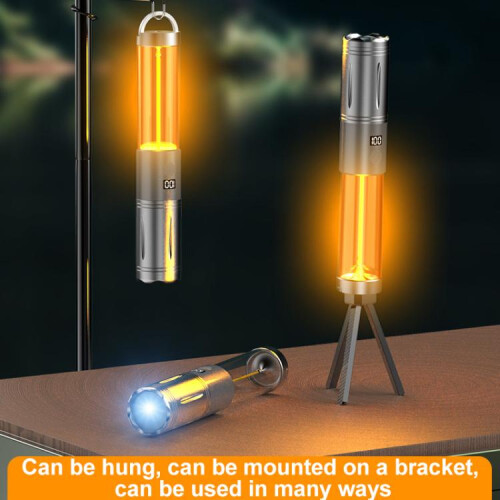 KXK-606 15W Camping Flashlight Rechargeable Emergency Light 2