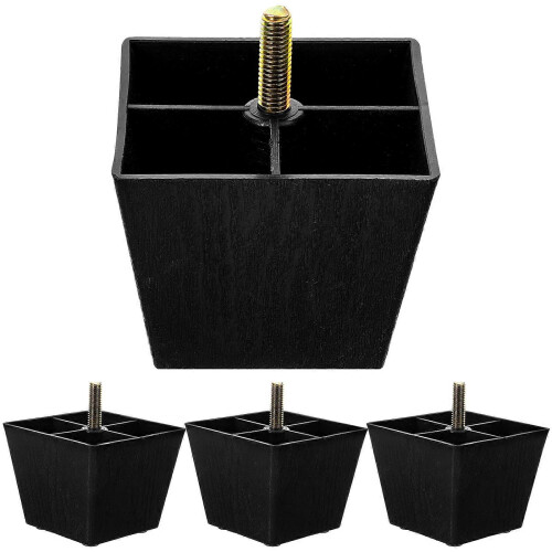 Stück quadratische, robuste Möbelfüße für Sofas und Couches (Ersatzfüße)_M 2