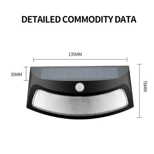 Human Body Induction Solar Light Garden Wall Light(Warm Light) 1