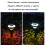 Outdoor Solar LED Dual Light Source Ground Plug Light, Model: JG04801 Color Light 6