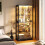 BROTTAR 71" Display Case  Adjustable Glass Shelves 4