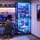 BROTTAR 71" Display Case  Adjustable Glass Shelves 9