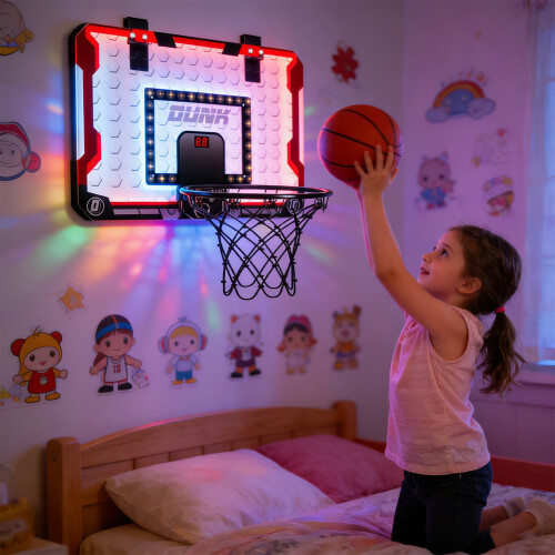 Set Of 1 Interactive Basketball Set With-  Blue 2