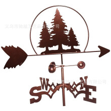 (A46) Metal Weather Vane Wind Indicator Weathercock Garden Shed House Decoration