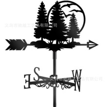 (A50) Metal Weather Vane Wind Indicator Weathercock Garden Shed House Decoration