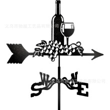 (A48) Metal Weather Vane Wind Indicator Weathercock Garden Shed House Decoration