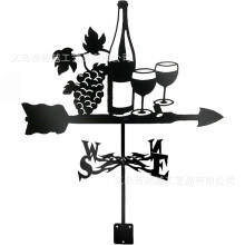 (A49) Metal Weather Vane Wind Indicator Weathercock Garden Shed House Decoration