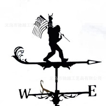 (A30) Metal Weather Vane Wind Indicator Weathercock Garden Shed House Decoration