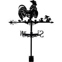 (B7) Protective Weather Vane/Rust-Resistant Coating/Elegant Little Cat Design/Perfect for Rooftops, Gazebos, Homes, Fence Posts, Greenhouses, Barns