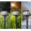 Solar Lamp Solar Post Light Solar Powered Outdoor Décor Waterproof Warm White 3