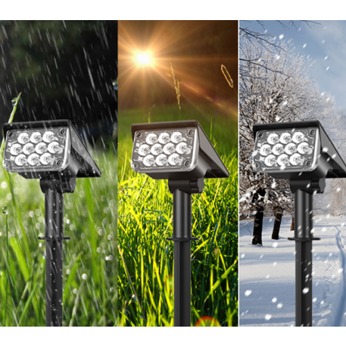 Solar Lamp Solar Post Light Solar Powered Outdoor Décor Waterproof Warm White 2