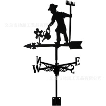 (C24) Rust-Proof Fighter Jet Wind Vane - Perfect For Roof Gardens, Sheds, Residences & Greenhouses | Outdoor Decorative Art Craft For Yards