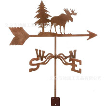 (C50) Rust-Proof Fighter Jet Wind Vane - Perfect For Roof Gardens, Sheds, Residences & Greenhouses | Outdoor Decorative Art Craft For Yards