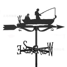 (C23) Rust-Proof Fighter Jet Wind Vane - Perfect For Roof Gardens, Sheds, Residences & Greenhouses | Outdoor Decorative Art Craft For Yards