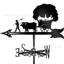 (C22) Rust-Proof Fighter Jet Wind Vane - Perfect For Roof Gardens, Sheds, Residences & Greenhouses | Outdoor Decorative Art Craft For Yards