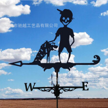(C38) Rust-Proof Fighter Jet Wind Vane - Perfect For Roof Gardens, Sheds, Residences & Greenhouses | Outdoor Decorative Art Craft For Yards