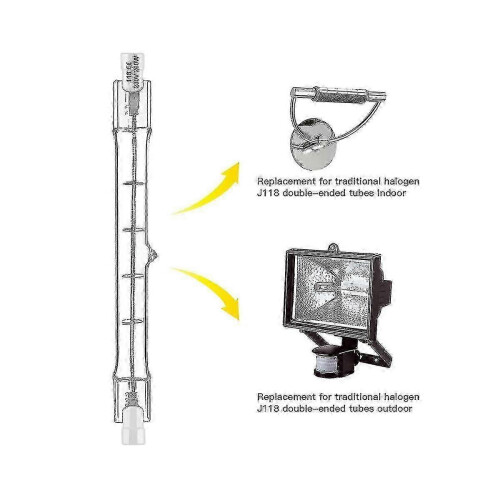 Halogenlampe R7s, 200 W, 230 V, 118 mm, dimmbar, 6er-Pack_M 2