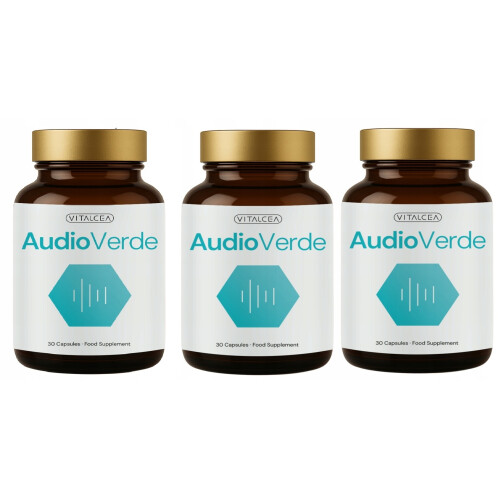 3x AudioVerde Vitalcea - Υποστήριξη για καλή ακοή και όραση συμπλήρωμα 30 KAP