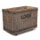 Jumbo Wicker Log Basket on Wheels 1