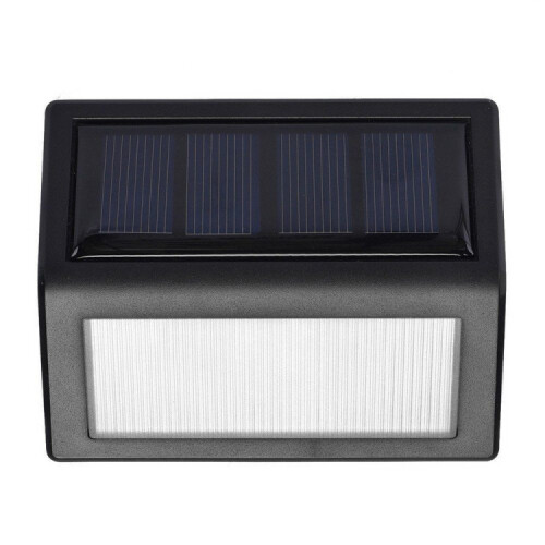 SL-600 6-LED Chip IP55 Waterproof LED Solar Light Sensor Wall Light Deck Light (Warm White Light) 1
