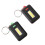2 PCS 3W Mini COB LED Flashlight Keychain Emergency Camping  Backpack Light with 3 Modes(Green) 6