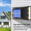 Outdoor Decorative Waterproof Solar Wall Light,6 LEDs White Light 6