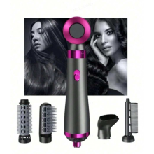 5-in-1 Hot Air Comb Home Use Straight Hair Curly Hair Blow Dryer Comb Multi-function Hair Styling Tool