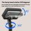 Octopus Style Solar Motion Sensor Waterproof Light Outdoor Smart Courtyard Light,White Light Black 6