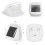 8 LED Outdoor Solar Courtyard Waterproof Wall Light(White Light) 3
