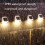 8 LED Outdoor Solar Courtyard Waterproof Wall Light(White Light) 5