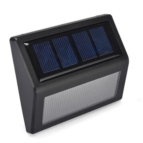 6 LEDs Solar Power IP55 Waterproof Light Sensor Wall Light Deck Lights(White light) 2