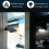 Without Ground Plug Wiring Free Infrared Sensor Waterproof Solar Lighting Wall Light, Warm Light 3
