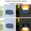 Without Ground Plug Wiring Free Infrared Sensor Waterproof Solar Lighting Wall Light, Warm Light 5