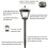 2 LED Solar Waterproof Outdoor Garden Light, White Light-Column Cap 5