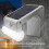 Solar Power Waterproof Human Body Induction 6-modes Remote Control Light 6