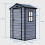 Birchtree BIRCHTREE Plastic Garden Shed Apex 4X3FT Grey 9