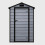 Birchtree BIRCHTREE Plastic Garden Shed Apex 4X3FT Grey 12