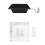 12 LED Solar Outdoor Railing Stair Square Wall Light(Black Shell-Warm Light) 3