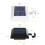 12 LED Solar Outdoor Railing Stair Square Wall Light(Black Shell-Warm Light) 4