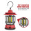 Portable Retro Hanging Lamp Lantern Camping Tent Light,USB Charging(Black) 4