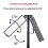 Retractable Camping Lantern Rechargeable Flashlight 25.2-51.8cm Adjustable Height 4