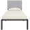 Homcom HOMCOM 3FT Single Bed Frame with Upholstered Headboard and Underbed Storage 2