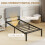 Homcom HOMCOM 3FT Single Bed Frame with Upholstered Headboard and Underbed Storage 6