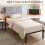 Homcom HOMCOM 3FT Single Bed Frame with Upholstered Headboard and Underbed Storage 7