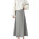 Long Maternity Skirt Multiple Size For Pregnancy-light gray M 1