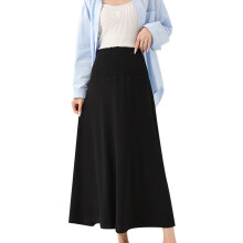 Maternity Skirt Offer Flexibility Style For Pregnant-Black XL